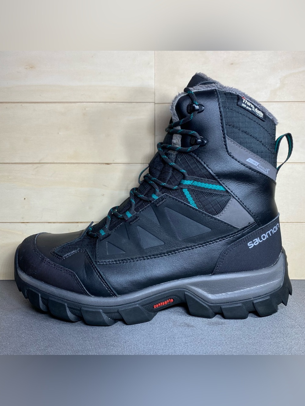 Salomon Chaoten TS CSWP Hiking Boots Black Women's Size 8 Shoes Waterproof - Picture 4 of 10
